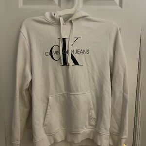 Calvin Klein Jeans White Hoodie